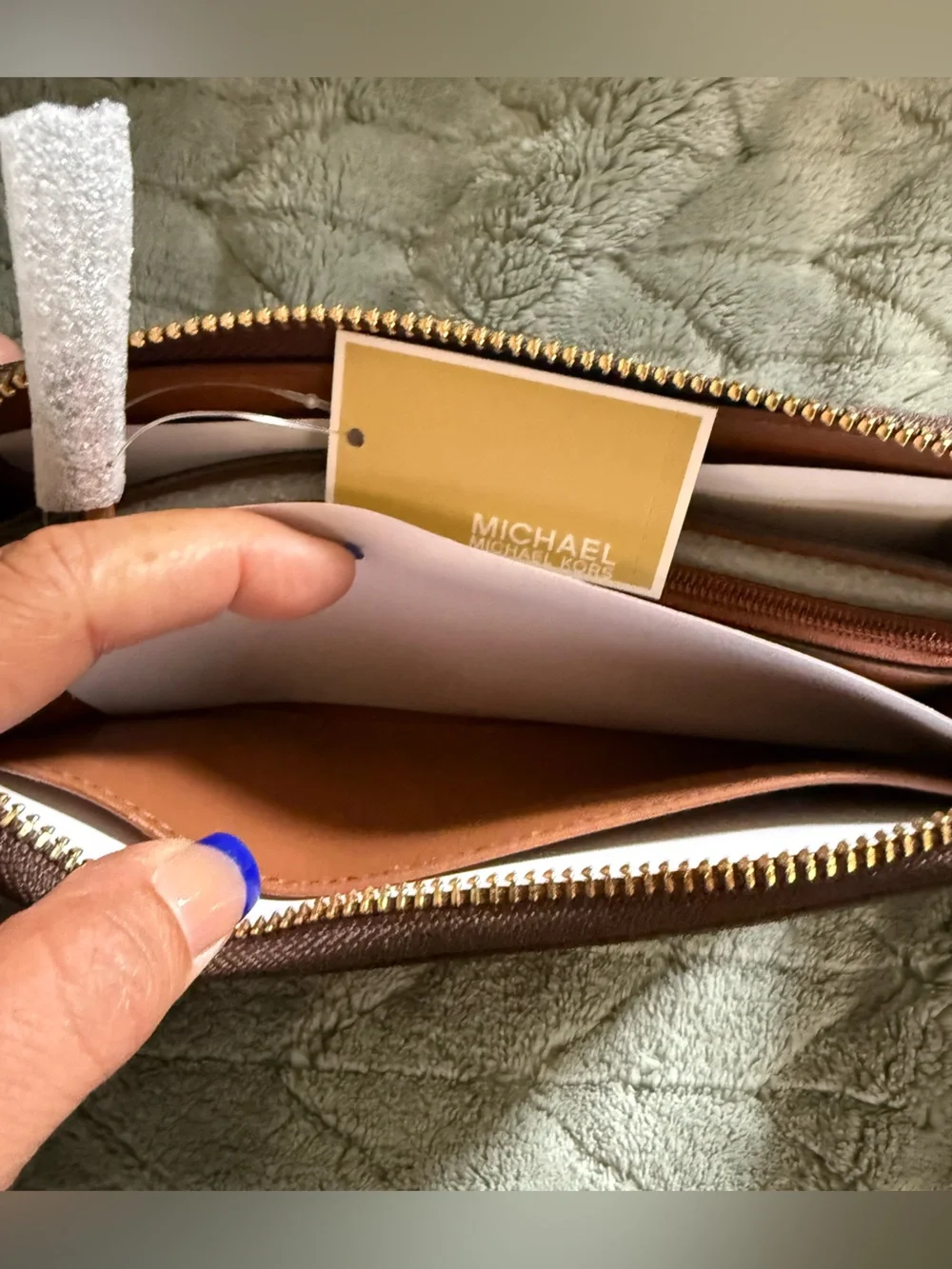 Michael Kors  Brown Signature Logo Hobo Bag with Wallet